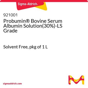 Probumin&#174; Bovine Serum Albumin Solution(30%)-LS Grade Solvent Free, pkg of 1&#160;L