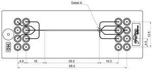 Droplet generator chip - One channel design Fluidic 163, COC