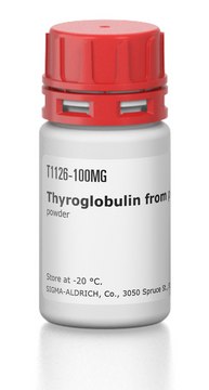 Thyroglobulin from porcine thyroid gland powder