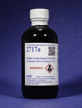 Sulfur in residual fuel oil NIST&#174; SRM&#174; 2717a, (3%)