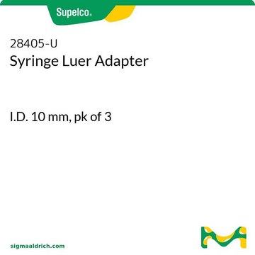 Syringe Luer Adapter I.D. 10&#160;mm, pk of 3