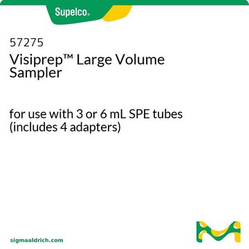 Visiprep&#8482; Large Volume Sampler for use with 3 or 6 mL SPE tubes (includes 4 adapters)