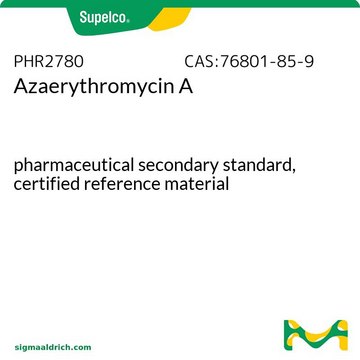 Azaerythromycin A pharmaceutical secondary standard, certified reference material