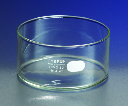 Pyrex&#174; crystallizing dish capacity 2,500&#160;mL, O.D. × H ~190&#160;mm × 100&#160;mm