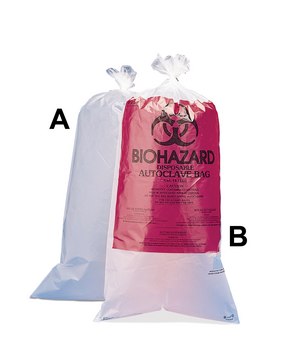 Scienceware&#174; biohazard disposal bags width × H × thickness 300&#160;mm (12&#160;in.) × 24&#160;in. (610&#160;mm) × 1.5&#160;mil (0.04&#160;mm), pack of 100&#160;ea, translucent polypropylene