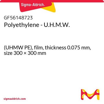 Polyethylene - U.H.M.W. (UHMW PE), film, thickness 0.075&#160;mm, size 300 × 300&#160;mm