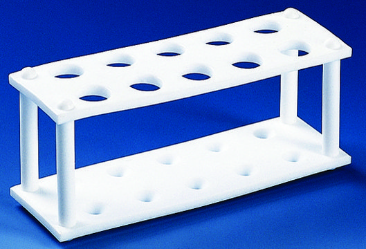 BRAND&#174; test tube rack PTFE, Holds 4 x 30 mm tubes