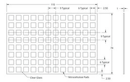 Grace Bio-Labs ONCYTE&#174; AVID&#8482; nitrocellulose film slides 96 (Pads), diam. 6&#160;mm , Pads
