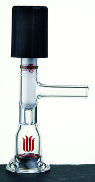 Synthware&#8482; 90 degree inlet connector with high vacuum valve