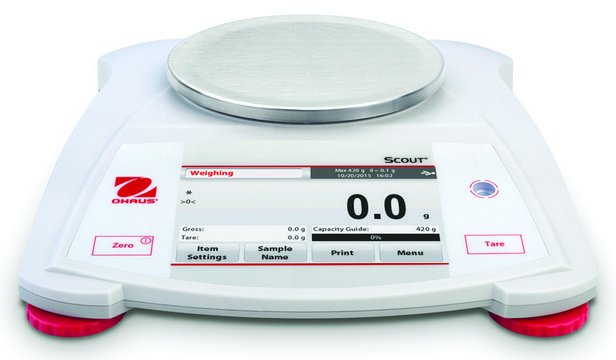 Ohaus&#174; Scout&#174; STX Touchscreen Balance Model STX422, weighing capacity 420&#160;g, resolution: 0.01&#160;g