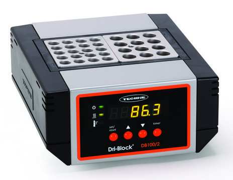 Techne&#174; digital Dri-Block&#174; heaters 2 block, max. temp. 200 °C, AC/DC input 115 V AC, US plug