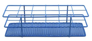 Coated Wire Tube Rack to hold, 12 x 33 mm tubes, blue