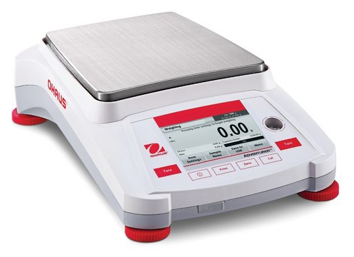 Ohaus&#174; Adventurer&#174; Analytical Balance Model AX4202/E, weighing capacity 4200&#160;g, resolution: 0.01&#160;g, AC/DC input 110 V, US 3-pin plug (North America)