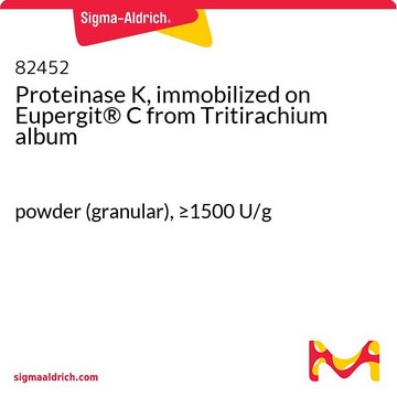 Proteinase&#160;K, immobilized on Eupergit&#174;&#160;C from Tritirachium album powder (granular), &#8805;1500&#160;U/g