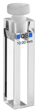 Hellma&#174; fluorescence cuvettes, semi Micro High Performance Quartz Glass, spectral range 200-2,500 nm, pathlength 10x4&#160;mm, chamber volume 1400&#160;&#956;L