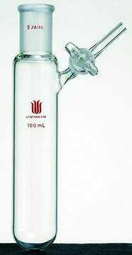 Synthware&#8482; reaction tube with glass stopcock 50 mL, joint: ST/NS 24/40