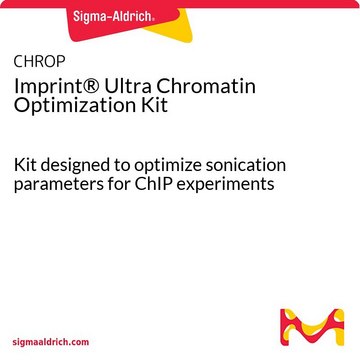 Imprint&#174; Ultra Chromatin Optimization Kit Kit designed to optimize sonication parameters for ChIP experiments