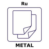 Ruthenium Ruthenium, microfoil, disks, 10mm, thinness 0.1&#956;m, specific density 122&#956;g/cm2, permanent mylar 3.5&#956;m support, 99.9%