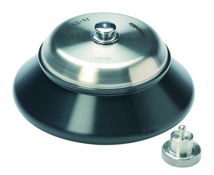 Rotor for Eppendorf&#174; MiniSpin&#174; / MiniSpin&#174; Plus F-45-12-11, non aerosol tight black, to hold, 12 x 1.5/2.0 mL tubes, lid