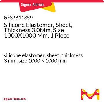 Silicone Elastomer, Sheet, Thickness 3.0Mm, Size 1000X1000 Mm, 1 Piece silicone elastomer, sheet, thickness 3&#160;mm, size 1000 × 1000&#160;mm