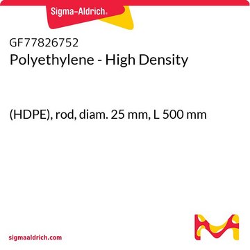 Polyethylene - High Density (HDPE), rod, diam. 25&#160;mm, L 500&#160;mm