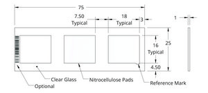 Grace Bio-Labs ONCYTE&#174; AVID&#8482; nitrocellulose film slides 3 (Pads), L × W 18&#160;mm × 16&#160;mm , Pads