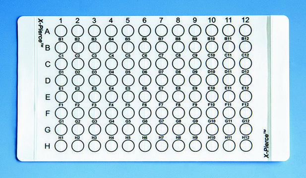 BRAND&#174; sealing film for microplates self-adhesive, suitable for storage, vinyl (with pre-pierced zone)