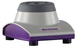 Mini Vortex Mixer AC/DC input 100&#160;V / 240&#160;V, universal plug set, gray, purple