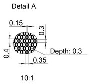 Pillar chip Fluidic 261, PMMA