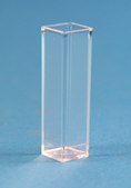 Disposable UV-grade methacrylate cuvettes capacity 4.5&#160;mL, macro, grooved wall