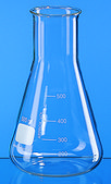 BRAND&#174; Erlenmeyer flask with beaded rim and graduation, wide mouth volume 250&#160;mL