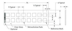 Grace Bio-Labs ONCYTE&#174; NOVA&#8482; nitrocellulose film slides 16- 6 mm x 6 mm NC pad per slide, plain glass
