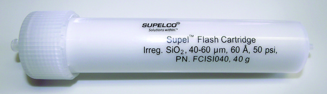 Supel&#8482;Flash Cartridge 40-63&#160;&#956;m, matrix active group silica, bed wt. 40&#160;g, for use with Isco and Analogix flash systems