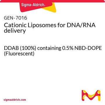 Cationic Liposomes for DNA/RNA delivery DDAB (100%) containing 0.5% NBD-DOPE (Fluorescent)