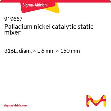 Palladium nickel catalytic static mixer 316L, diam. × L 6&#160;mm × 150&#160;mm