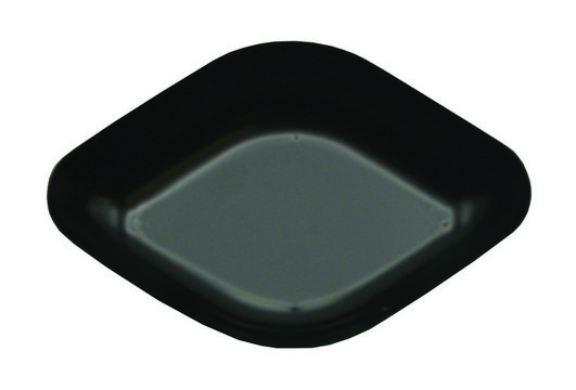 Diamond shaped weigh boats polystyrene, volume 30&#160;mL, black