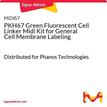 PKH67 Green Fluorescent Cell Linker Midi Kit for General Cell Membrane Labeling Distributed for Phanos Technologies