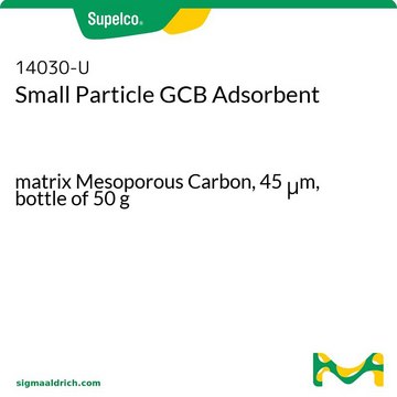 Small Particle GCB Adsorbent matrix Mesoporous Carbon, 45&#160;&#956;m, bottle of 50&#160;g