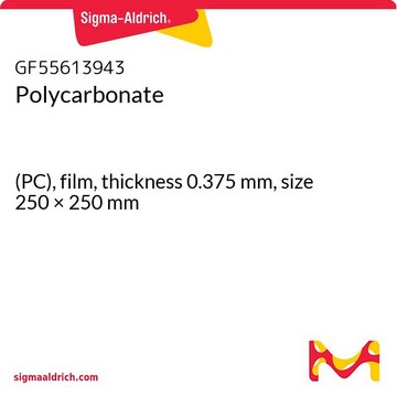 Polycarbonate (PC), film, thickness 0.375&#160;mm, size 250 × 250&#160;mm