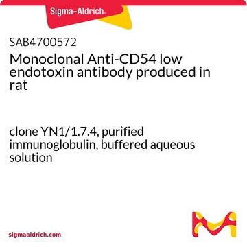 Monoclonal Anti-CD54 low endotoxin antibody produced in rat clone YN1/1.7.4, purified immunoglobulin, buffered aqueous solution