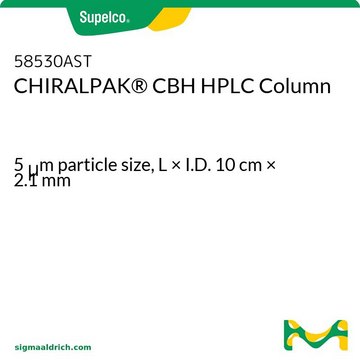 CHIRALPAK&#174; CBH HPLC Column 5&#160;&#956;m particle size, L × I.D. 10&#160;cm × 2.1&#160;mm