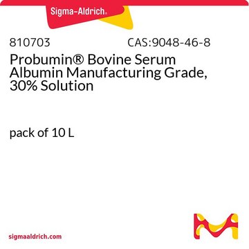 Probumin&#174; Bovine Serum Albumin Manufacturing Grade, 30% Solution pack of 10&#160;L