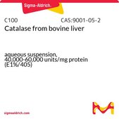 Catalase from bovine liver aqueous suspension, 40,000-60,000&#160;units/mg protein (E1%/405)