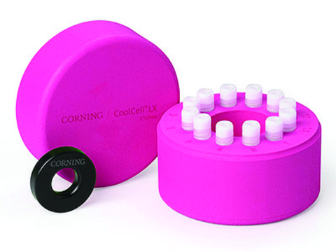 Corning&#174; CoolCell&#8482; LX Cell Freezing Container (12 x 1 mL or 2 mL cryogenic vials), pink