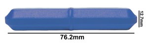 SP Bel-Art&#174; Spinbar&#174; magnetic stir bar octagonal blue PTFE-coated, L × diam. 3&#160;in. (76.2&#160;mm) × 0.5&#160;in. (12.7&#160;mm)
