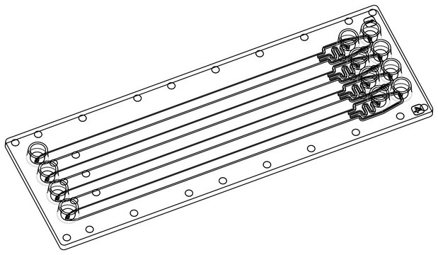 Micro Vortex Mixer Chip Fluidic 641, COC