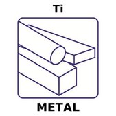 Titanium Bar, 10 mm, size 100&#160;mm, side length (of longer side) 12mm