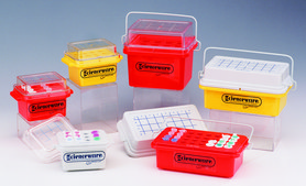 Bel-Art&#174; Cryo-Safe&#8482; Cooler Mini Quick-Freeze, for tubes, 0.5 &#8209; 1.5&#160;mL, polycarbonate, no. of holes, 12