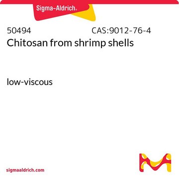 Chitosan from shrimp shells low-viscous