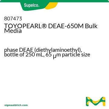 TOYOPEARL&#174; DEAE-650M Bulk Media phase DEAE (diethylaminoethyl), bottle of 250&#160;mL, 65&#160;&#956;m particle size